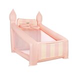 Panier gonflable grand pvc avec gonfleur, rose