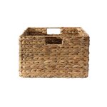 Panier en jacinthe d'eau armature mtal - h17 cm