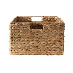 Panier en jacinthe d'eau armature mtal - h20 cm