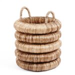 Panier en jacinthe d'eau h65 Panier en jacinthe d'eau h65