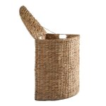 Panier à linge d'angle en jacinthe d'eau l40 x h65 cm Panier à linge d'angle en jacinthe d'eau l40 x h65 cm