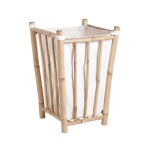 Panier  linge en bambou et coton