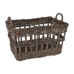 Panier  linge  porter buanderie en rotin