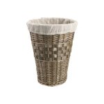 Panier  linge en clisse et coton