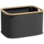 Panier  linge pliable 36 l plastique noir