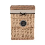 Panier  linge tress avec ruban noir h58
