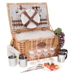 Panier pique - nique concorde pour 4 personnes avec glacière intégrée Panier pique - nique concorde pour 4 personnes avec glacière intégrée