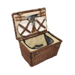 Panier pique - nique isotherme 4 couverts en osier