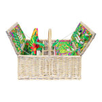 Panier de pique nique vert osier 50 x 36 x 40 cm Panier de pique nique vert osier 50 x 36 x 40 cm