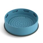 Panier à vapeur 24 cm bleu en plastique Panier à vapeur 24 cm bleu en plastique