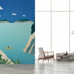 Papier peint cano en provence 156x270 cm