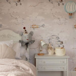 Papier peint enfant avions 100x280 Papier peint enfant avions 100x280