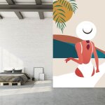 Papier peint papier fille plage 156x270 cm Papier peint papier fille plage 156x270 cm