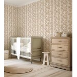 Papier peint guirlandes de fleurs sur fond blanc, 50 cm x 10 m Papier peint guirlandes de fleurs sur fond blanc, 50 cm x 10 m