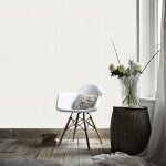 Papier peint intiss  peindre crpi cras blanc 1005x52cm