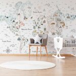 Papier peint le monde en dessin 364x270 cm