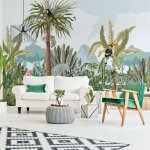 Papier peint oasis tropical 250x360cm