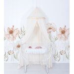 Papier peint panoramique fleurs, blanc 2 m x 3 m Papier peint panoramique fleurs, blanc 2 m x 3 m