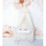 Papier peint panoramique fleurs, blanc 2 m x 3 m