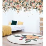 Papier peint panoramique grande fleurs 2 m x 3 m
