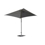 Parasol en aluminium laqu et toile olefin