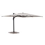 Parasol beige à bras en aluminium 3x4 m Parasol beige à bras en aluminium 3x4 m