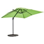 Parasol dport 2x3 m et 4 dalles lestes aluminium vert