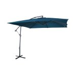 Parasol dport carr 3x3m bleu canard