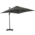 Parasol dport carr inclinable dim. 2, 45l x 2, 45l x 2, 45h m