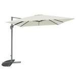 Parasol déporté écru 3x3 m Parasol déporté écru 3x3 m