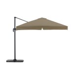 Parasol déporté inclinable marron 3x3m Parasol déporté inclinable marron 3x3m