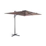Parasol dport rectangulaire 2x3m taupe