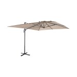 Parasol dport rectangulaire 3 x 4 m en aluminium beige