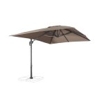 Parasol dport rectangulaire 3x4m excentr inclinable
