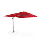 Parasol dport rectangulaire 3x4m excentr inclinable