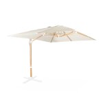 Parasol dport rectangulaire 3x4m excentr inclinable