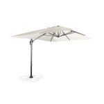 Parasol dport rectangulaire 3x4m excentr inclinable