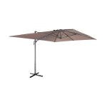 Parasol déporté rectangulaire 3x4m taupe Parasol déporté rectangulaire 3x4m taupe
