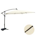Parasol dport et rotatif 3 x 4 m chocolat