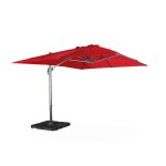 Parasol dport rouge 3x4m + dalles