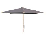 Parasol droit gris 3x3 m