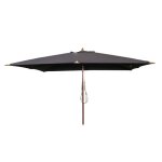 Parasol droit gris 4x3 m