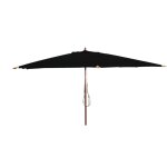 Parasol droit noir 4x3 m