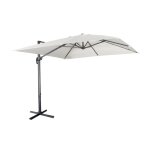 Parasol haut de gamme dport carr inclinable 3x3m cru