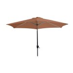 Parasol à manivelle en aluminium et toile Parasol à manivelle en aluminium et toile