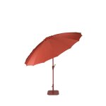 Parasol en tissu et m�tal - terracotta