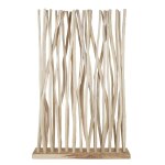 Paravent en bois de teck marron Paravent en bois de teck marron