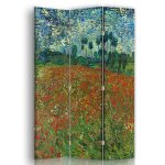 Paravent le champ des coquelicots - van gogh 110x150cm (3 volets) Paravent le champ des coquelicots - van gogh 110x150cm (3 volets)