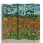 Paravent le champ des coquelicots - van gogh cm 180x170 (5 volets) Paravent le champ des coquelicots - van gogh cm 180x170 (5 volets)