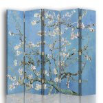 Paravent - cloison amandier en fleurs - van gogh cm 180x170 (5 volets)